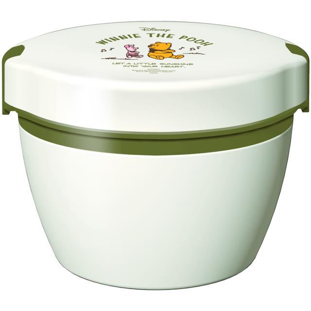 【プーさん(グリーン）・hlbcd620c】 ランチボックス 2段 620ml Disney ディズニー  通販 カフェ丼ランチ 保温 弁当箱 二段 どんぶり ランチ レディース キッズ 保温ランチ 保温弁当箱 ステンレス 真空断熱 電子レンジ対応