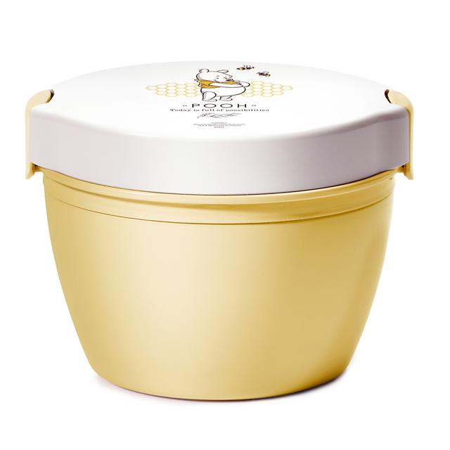 【プーさんパステルイエロー】 ランチボックス 2段 620ml Disney ディズニー  通販 カフェ丼ランチ 保温 弁当箱 二段 どんぶり ランチ レディース キッズ 保温ランチ 保温弁当箱 ステンレス 真空断熱 電子レンジ対応