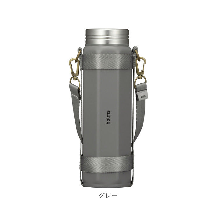 【グレー】 マグボトル おしゃれ 通販 約 500ml 460ml 水筒 直飲み ステンレスボトル 0.5l未満 マイボトル 保冷 保温 マグ ボトル メンズ キッズ レディース 洗いやすい オクタボトル ホルムス