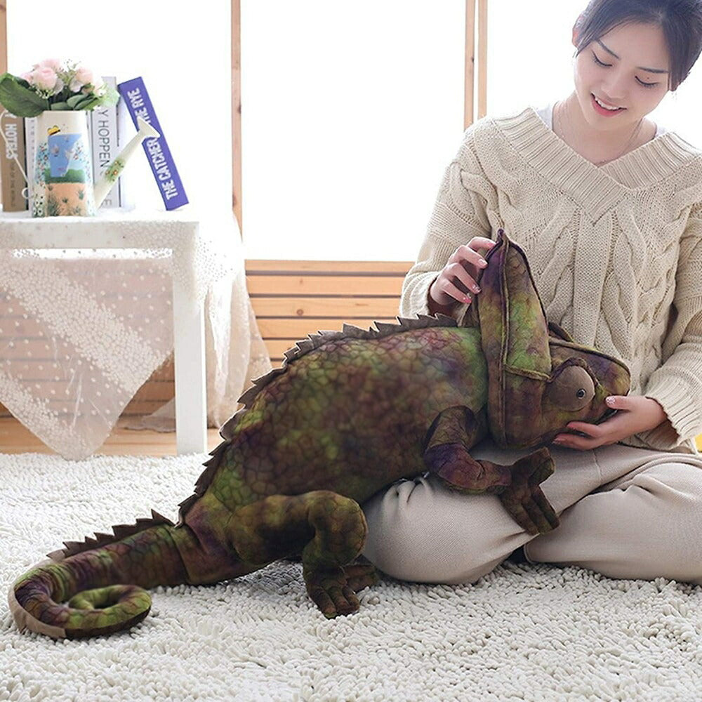 ぬいぐるみ カメレオン クッション 70cm グリーン 抱き枕 ビッグ 特大 アニマル 動物 chameleon かわいい チャーミング おもちゃ 誕生日 クリスマス ギフト サプライズ 友人 家族 パーティー 恋人 お遊戯会 子供 イベント SNS