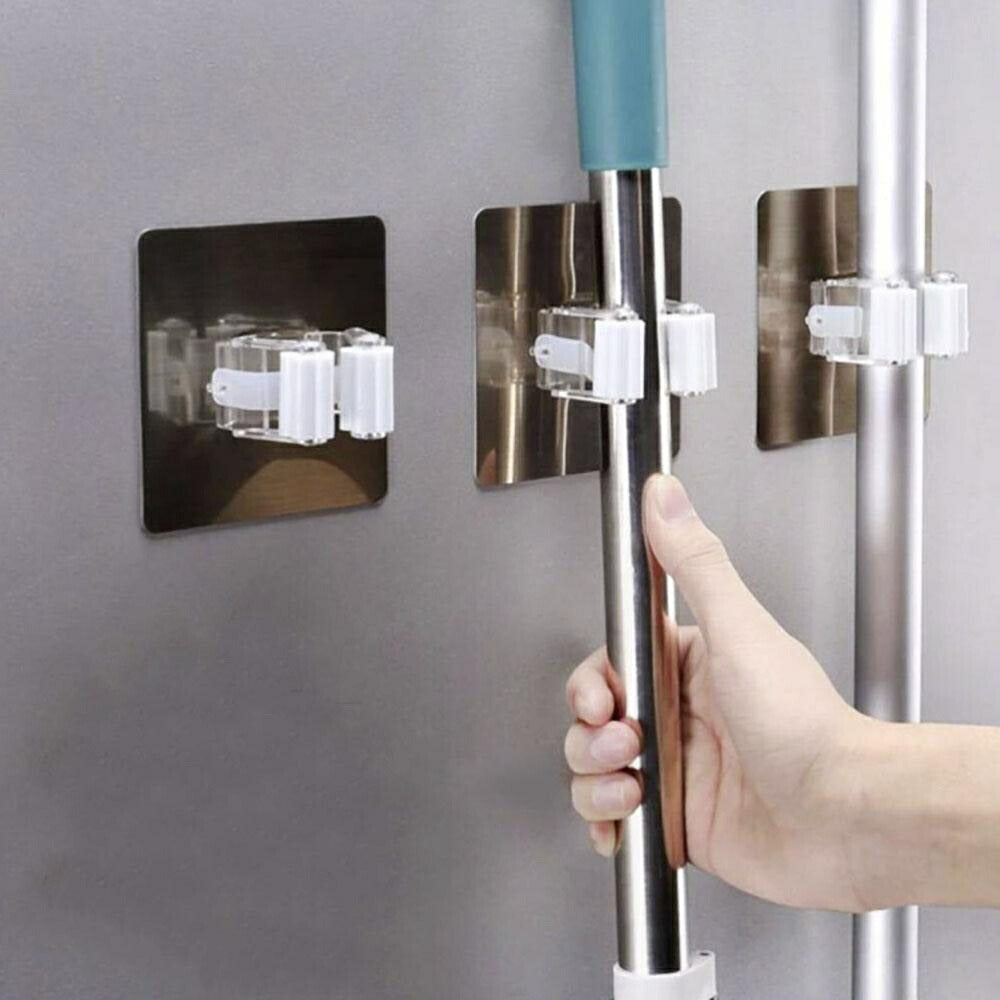 ほうきホルダー 掃除用具 2個セット 整理グッズ ウォールフック フック ハンガー モップフック モップハンガー モップ ほうき モップホルダー 便利グッズ 便利 グッズ 整理 整頓 取付 ホルダー 収納グッズ 収納 キャッチャー