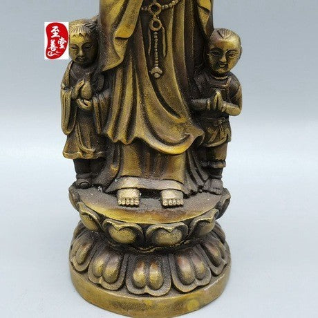 子安観音 仏像 真鍮 銅像 水子供養 水子地蔵 子安地蔵 縁起物 祈る 開運 スピリチュアル プレゼント 贈り物 ギフト お土産 お守り 置物 風水 飾り