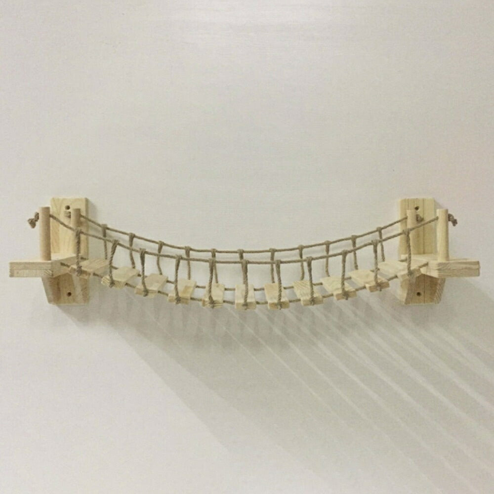 ペット 用 猫 はしご 壁付け 吊り橋 キャットウォーク キャットタワー キャットラダー 可愛い ねこ 猫用 バースデーギフト お誕生日祝い 玄関 部屋 DIY デコレーション パーティー用 撮影道具 ストレス解消 運動不足改善