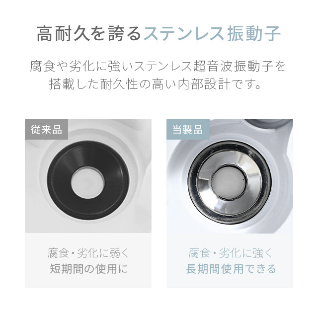 （ホワイト） ハイブリッド加湿器【1年保証】