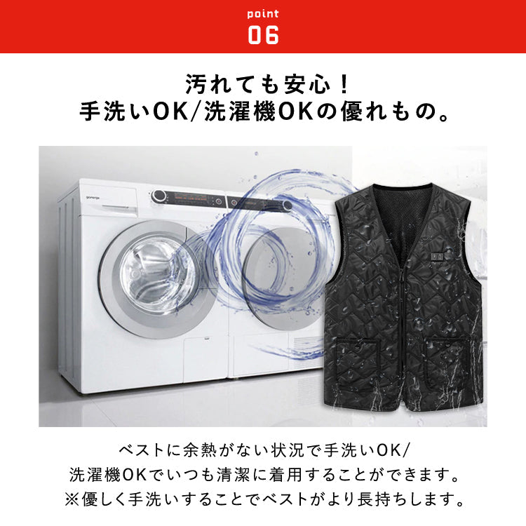 【Lサイズ】ヒーターベスト インナー 電熱ベスト  8枚内蔵  男女兼用 htvs-004