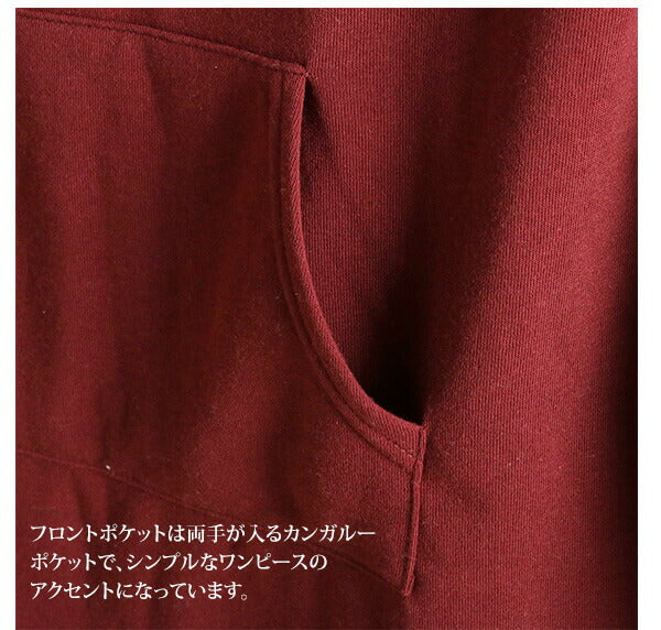 【BORDEAUX.ボルドー・Mサイズ】 マキシ丈ワンピース 裏起毛 ワンピース マキシワンピ 長袖 ルームウェア 部屋着 定番 あったか 妊婦 マタニティ スウ マタニティウエア c103 hw8081 nahjp-HW8081