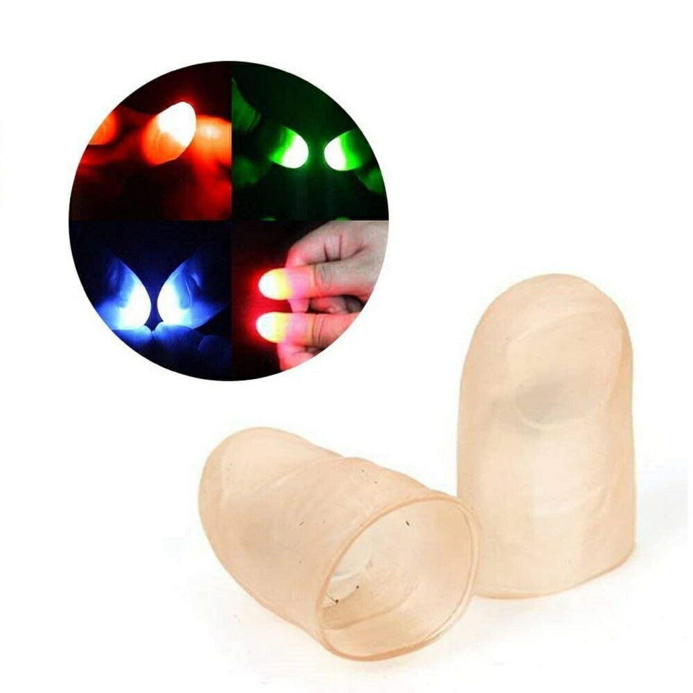 玩具 マジック 光る指 2本セット フィンガーライト LED 光の玉を操るマジック 柔らかい指のおもちゃ 点滅手袋 手品 面白グッズ マジック挑戦 パーティー イベント 光 発光 トリック バースデー ギフト 初心者 パフォーマンス トリック ドッキリ 宴会 飲み会 家飲み 宅のみ