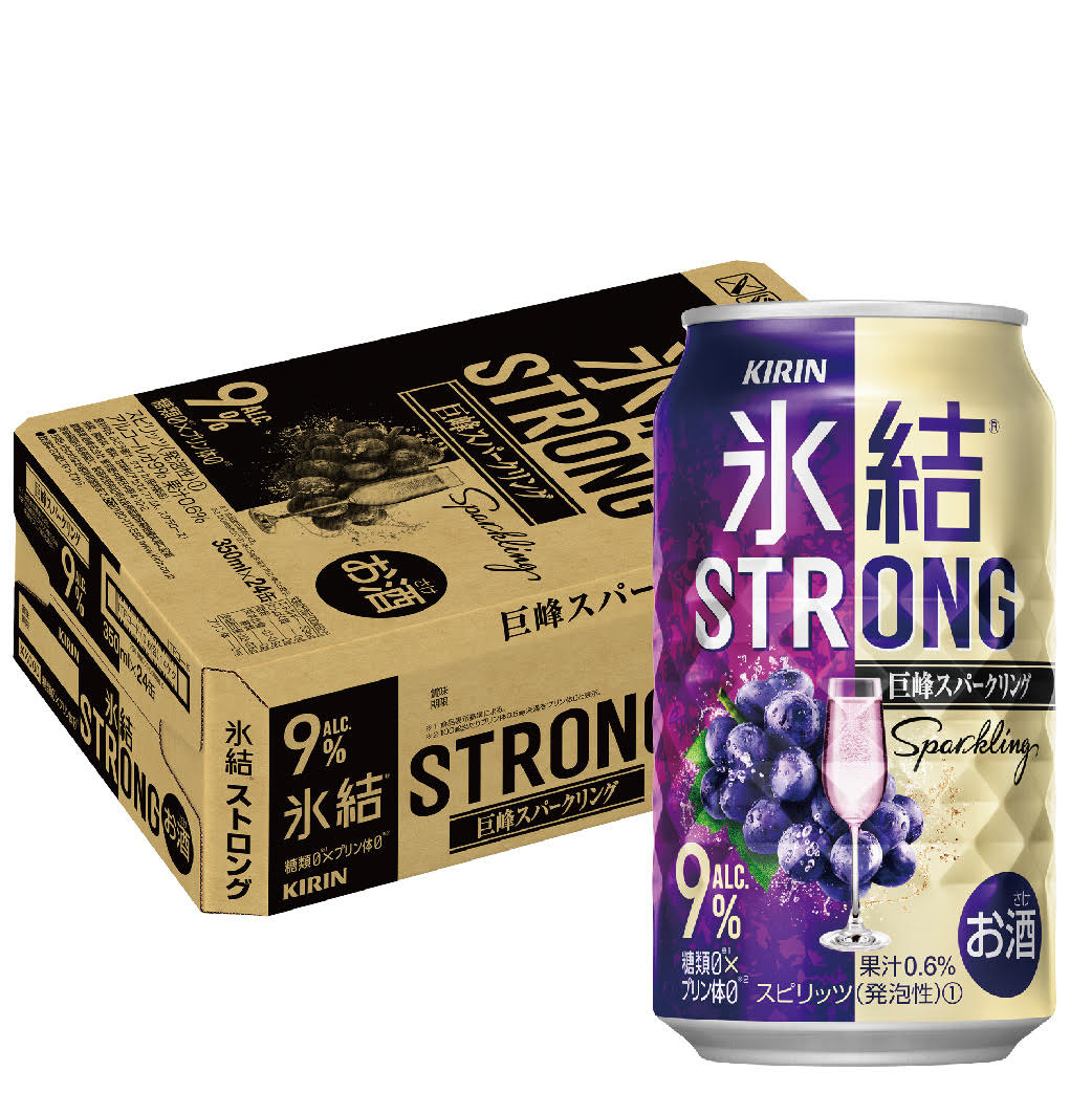 【訳あり】【キズ・へこみ有り】【送料無料】氷結 ストロング 巨峰スパークリング 350ml×24本 【北海道・沖縄県・東北・四国・九州地方は必ず送料がかかります】