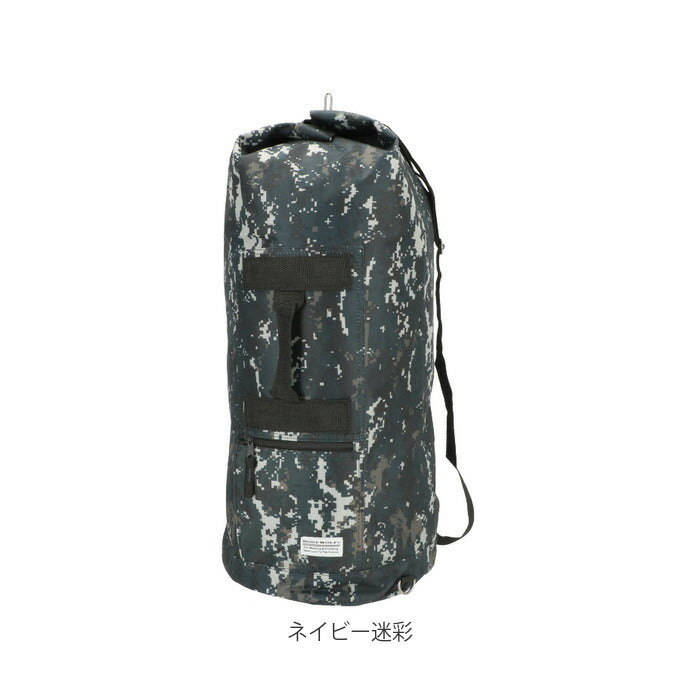 【グレー迷彩】 リュックサック メンズ 通販 ボンサック メンズ 約 48L 大容量 大学生 大きめ ポリエステル カモフラ デジカモ ジュニア ワンショルダー ズタ袋  アウトドア スポーツ 防災リュック