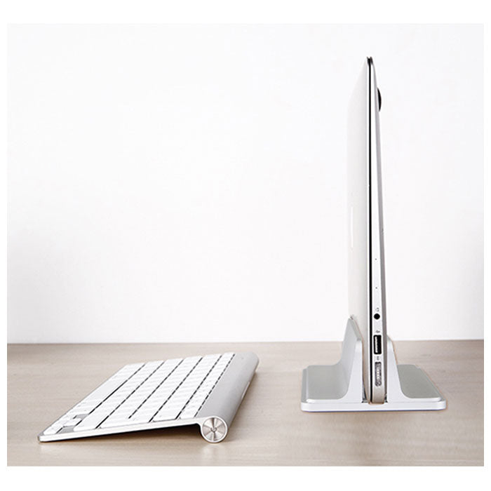 【ダークグレー・PCスタンド】 ノートパソコン スタンド 縦置き 通販 アルミ PCスタンド 収納 mac book ipad ブックスタンド 本立 収納 垂直スタンド デスク 勉強机 おしゃれ シンプル 片付け 幅調整可能 省スペース