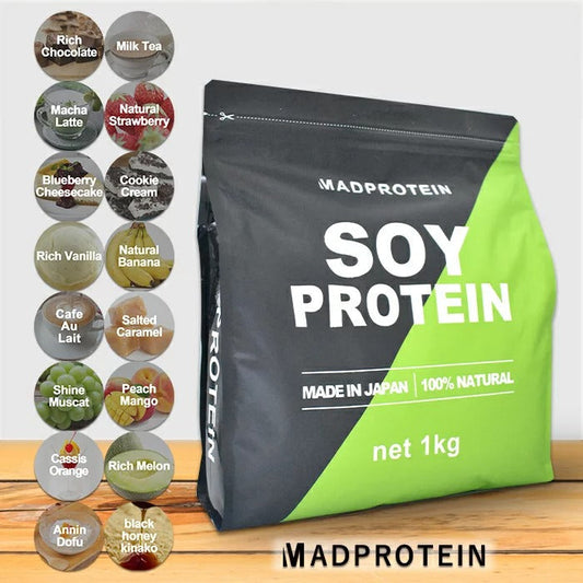 【最安値挑戦祭】ソイプロテイン 1kg  MADPROTEIN ブルーベリーチーズケーキ