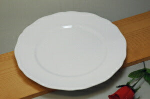 ＵＴＹ１０吋ミート 直径27cm 白磁強化食器 業務用 白磁 美濃焼 洋食器 白い食器 高品質 日本製 国産 丸皿  陶器のふる里  stockヤ