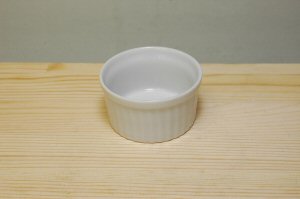 2.7吋スフレ 直径6.8cm 白 食器 磁器 カップ ケーキ オーブン プロ使用 業務用   陶器のふる里  stockヤ