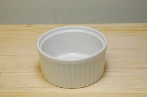 4吋スフレ 直径10.4cm 白 磁器 カップ ケーキ オーブン プロ使用 業務用 本格   陶器のふる里  stockヤ