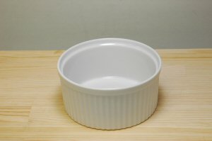 5.5吋スフレ 直径14.2cm 白 食器 磁器 カップ ケーキ オーブン プロ使用 業務用 本格   陶器のふる里  stockヤ