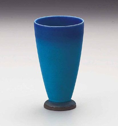 トルコマット(大） 300cc ブルー 青 海 和食器 陶器コップ ビールグラス ビアカップ 食洗機OK タンブラー フリーカップ 美濃焼 日本製 国産  陶器のふる里  trysカ