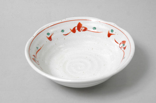 赤絵唐草紋５.５鉢 和食器 美濃焼 和柄 国産   陶器のふる里  stockヤ
