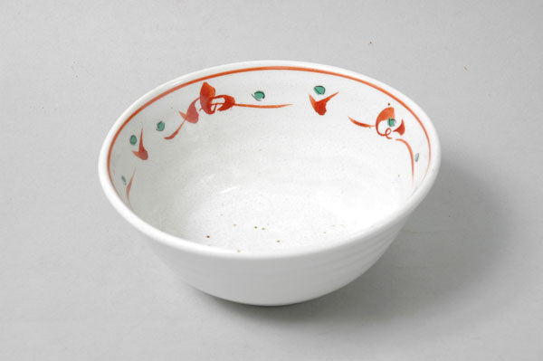 赤絵唐草紋５.０茶漬丼 直径15cm 和食器 美濃焼 和柄 国産   陶器のふる里  stockヤ