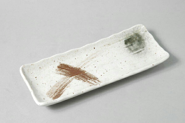 みやま突出皿 横サイズ22.2cm さんま皿 食器 磁器 長角皿 業務用 国産 美濃焼 和食器 大皿  陶器のふる里  stockヤ