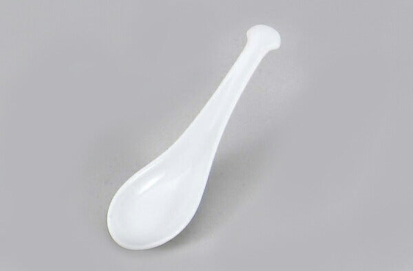 白5.0並匙 15×4.2×3.4cm 陶磁器 陶器れんげ 蓮華 ホワイト 中華単品 中華レンゲ 大口注文OK 卸価格   陶器のふる里  trysロ