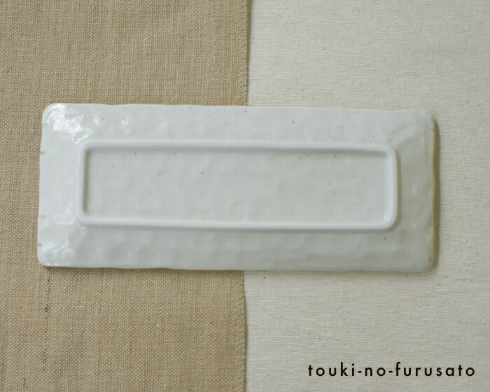 グリーン流し さんま皿 長辺28.5cm 重さ500g 磁器 長角皿 業務用 国産 美濃焼 和食器 大皿  陶器のふる里  stockヤ