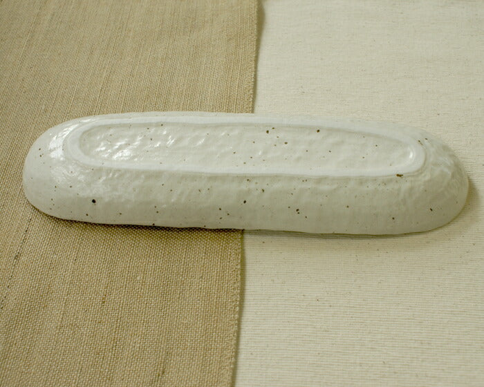 みやまトレー皿 幅30.5cm さんま皿 磁器 長皿 美濃焼 和食器 大皿  陶器のふる里  stockヤ