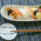 白マット舟形長皿 横サイズ33.3cm 秋刀魚 さんま皿 食器 磁器 長角皿 業務用 家庭用 美濃焼   陶器のふる里  stockヤ