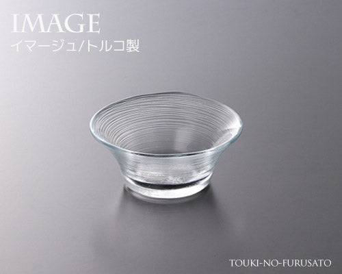 イマージュ13cm深ボール  ガラス 器 サラダボウル ガラス製食器 トルコ製   陶器のふる里  trys光