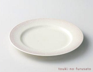 ピンク白吹リム付８.５寸皿 直径26cm 美濃焼 磁器 盛皿 めん皿 パスタ皿   陶器のふる里  trysミ