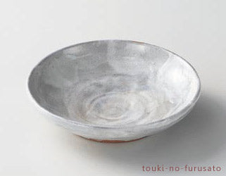 緋紫７.５めん皿 直径23.2cm 美濃焼 磁器 盛皿 めん皿 和風パスタ皿 丸皿 和食器 大皿 オードブル 日本製  陶器のふる里  trysテ