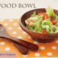 WoodBowl ブラウン26cmボール  最大サイズ 直径26cm H8.2cm ラバーウッド カフェ風 木製サラダボウル ビッグ BIG 木製 食器  陶器のふる里  trys光
