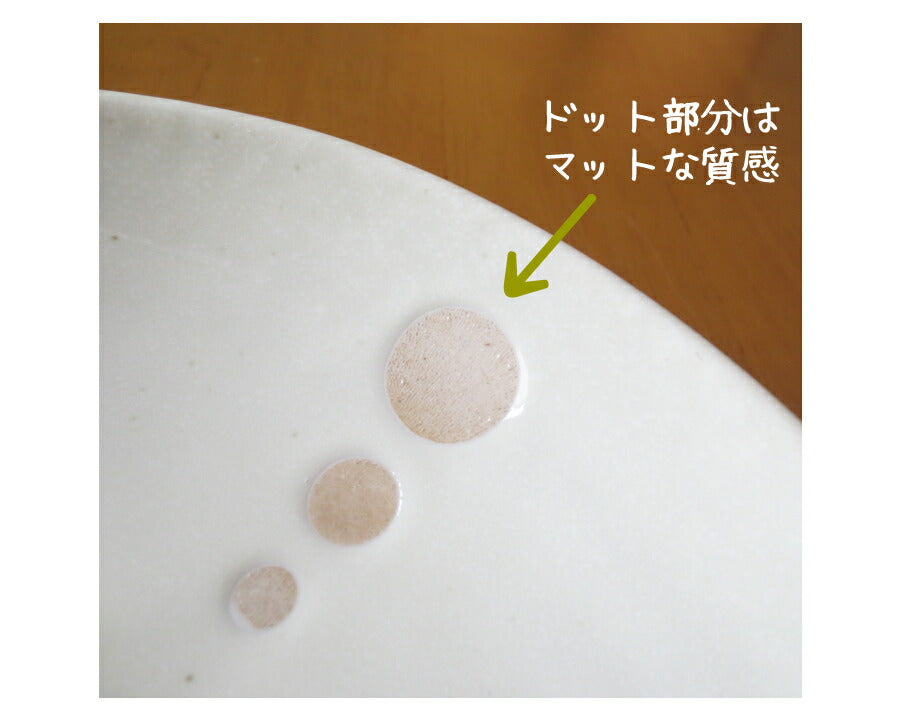 ドット白 新生活食器5点セット 食器セット おしゃれ 水玉 白 ホワイト ピンク 一人暮らし お一人分セット 和カフェ 国産 美濃焼  陶器のふる里  stockヤ