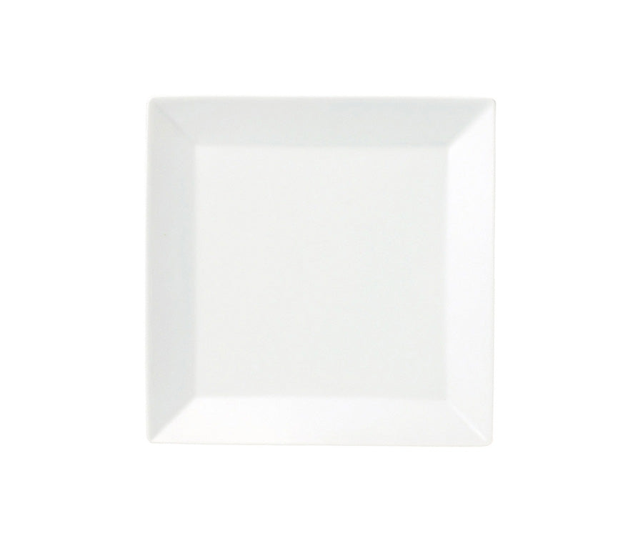 プレッツァ14cm角皿(アウトレット含む)  14.5cm スクエア 取り皿 四角皿 食器 白 プレート シンプル 業務用 大口注文OK   陶器のふる里  stockヤ