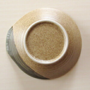 伊賀オリベ塗り分けとんすい（単品販売）直径12.5cm 土鍋小物 とん水 呑水 国産 土鍋料理 美濃焼 取り分け皿 和食器 なべ 取り皿 鍋小物 鍋アイテム 山喜   陶器のふる里  stockヤ