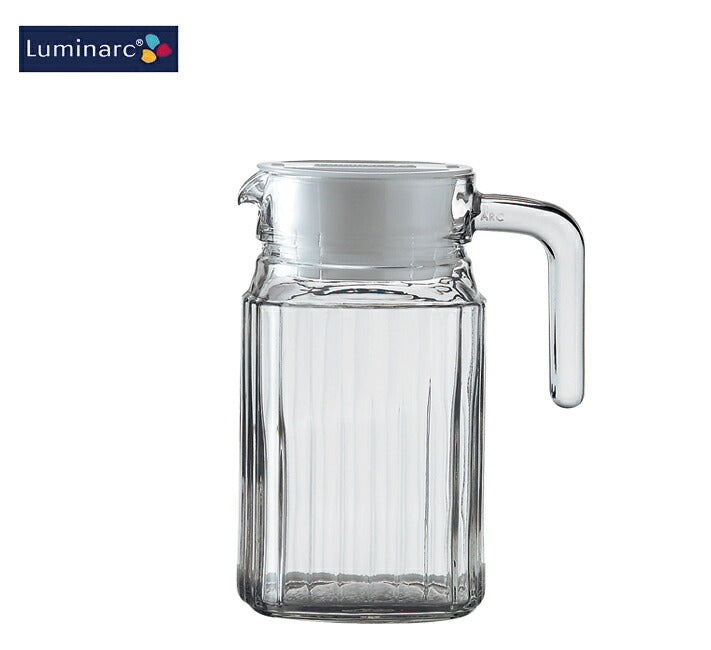 ARCクアドロ ピッチャー500 容量500ml アルク社 Luminarc ピッチャー ガラス おしゃれ ウォーターピッチャー  陶器のふる里  trysワ