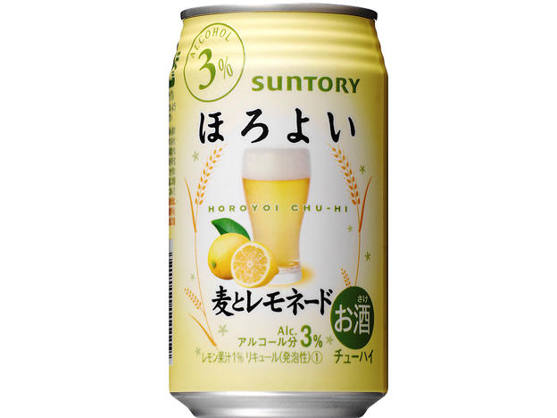サントリー ほろよい 麦とレモネード 350ml×24本 【ご注文は3ケースまで同梱可能です】
