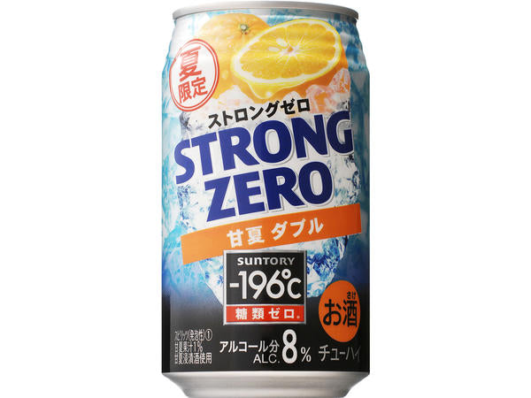 サントリー -196℃ ストロングゼロ 甘夏ダブル 350ml×24本 【ご注文は3ケースまで同梱可能です】