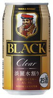 ブラックニッカクリア&ウォーター  350ｍｌ×24本 【ご注文は3ケースまで１個口配送可能です】