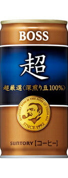 サントリー BOSSボス 超 185ml×30本（1ケース）【ご注文は4ケースまで同梱可能です】