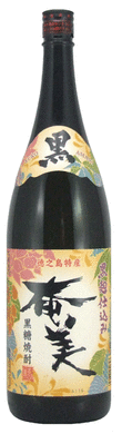 奄美酒類 黒糖焼酎 黒奄美 25度 1.8L瓶 1本【ご注文は1ケース(6本)まで同梱可能です】