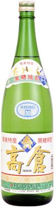 奄美大島酒造 奄美黒糖焼酎 高倉 30度 1.8L 1本【ご注文は1ケース(6本)まで同梱可能です】