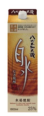 キリン 本格麦焼酎 八代不知火蔵 白水 パック 25度 1800ml 1本【ご注文は12本まで同梱可能】