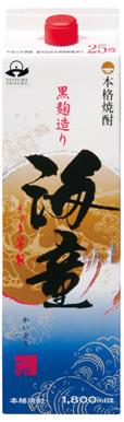 濱田酒造 傳藏院蔵 芋焼酎 海童 黒麹 25度 パック 1800ml 1.8L 1本【ご注文は2ケース(12本)まで同梱可能】