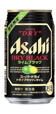 アサヒスーパードライ ドライブラック バースタイル ライム 350ml×24本 【ご注文は3ケースまで同梱可能です】