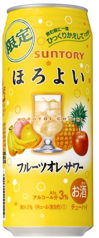 【10月14日期間限定発売】サントリー ほろよい フルーツオレサワー 500ml×24本 【ご注文は2ケースまで同梱可能です】