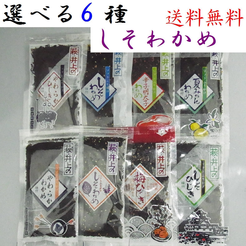 萩・井上商店『しそわかめ ６種』