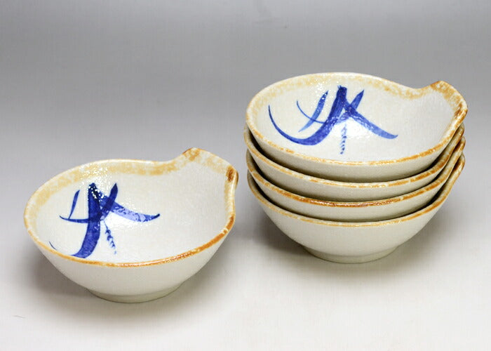 ＼送料割引アイテム／白淡雪ススキとんすい５個セット 直径12cm 呑水 鍋用品 鍋パーティー 土鍋小物 美濃焼 国産 和食器 セット割引 同梱OK（沖縄は送料割引）   陶器のふる里  stockヤ