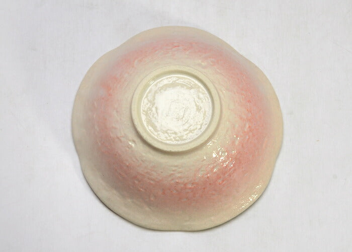 小鉢５枚セット 桜志野花小鉢 直径12.5cm ピンク 桃色 和風ボウル 深皿 呑水 とんすい 鍋用品 美濃焼 国産 和食器 おしゃれ セット割引 同梱OK 送料無料 （沖縄は送料割引）  陶器のふる里  stockヤ
