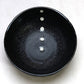 【送料無料】小鉢５枚セット ドット黒三角4.0鉢 直径12.4cm 美濃焼 水玉 深皿 和風ボウル とんすい 和食器 和カフェ 土鍋小物 国産 食器セット 陶器のふる里