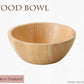 WoodBowl ナチュラル15cmラウンドボウル（丸型） 木製 食器 ラバーウッド H6.1cm カフェ風 サラダボール  陶器のふる里  trys光